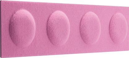 Decosa dekorationspanel 60 x 15 cm filtklods i pastelrosa