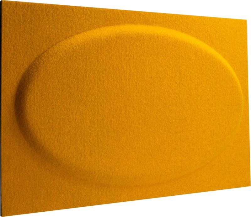 Decosa dekorationspanel 60 x 30 cm i filtklinke, sennepsgul