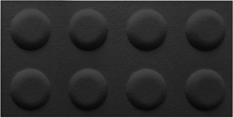 Dekorativt Decosa-panel 60 x 30 cm i grafitgrå filtblok