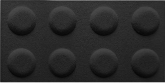 Dekorativt Decosa-panel 60 x 30 cm i grafitgrå filtblok