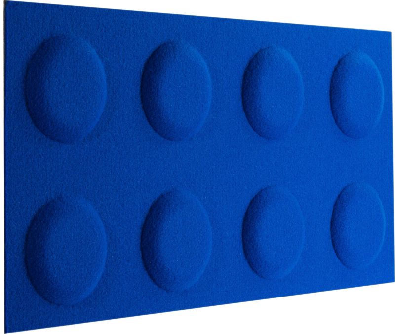 Decosa dekorationspanel 60 x 30 cm filtplade blå