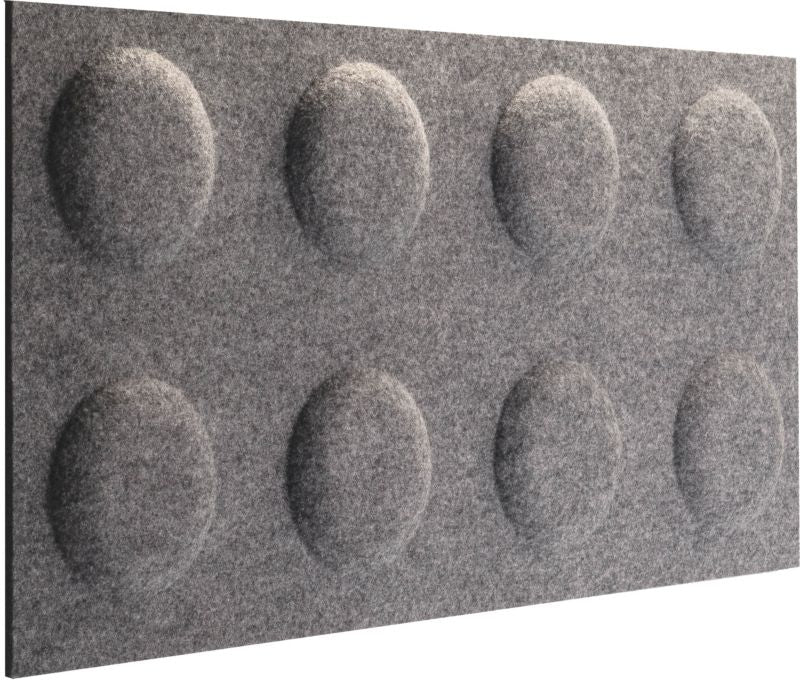 Decosa dekorativt panel 60 x 30 cm i filtkvadrat grå melange