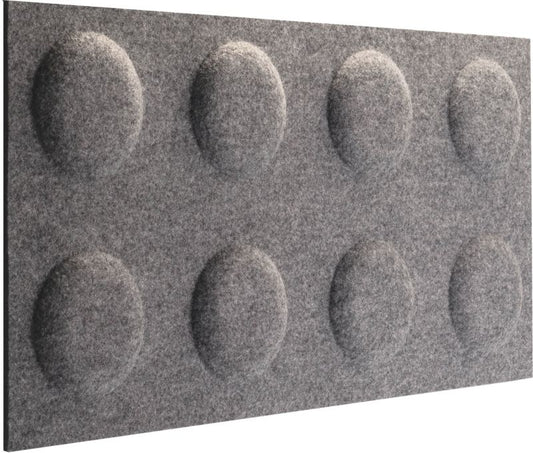 Decosa dekorativt panel 60 x 30 cm i filtkvadrat grå melange
