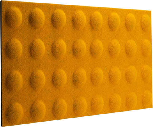 Decosa dekorativt panel 60 x 30 cm filtkugler i sennepsgul