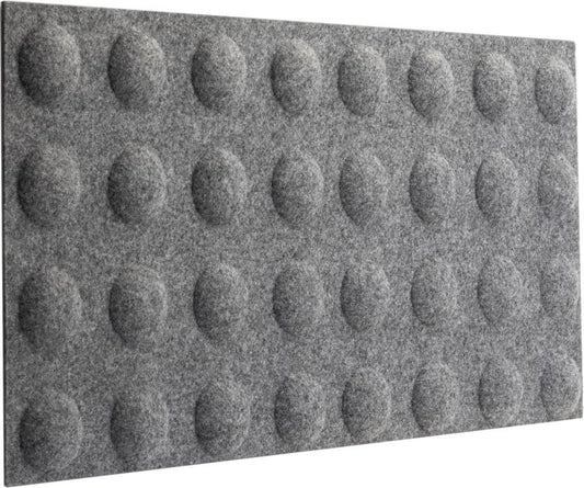Dekorativt Decosa-panel 60 x 30 cm i filtkugler grå melange