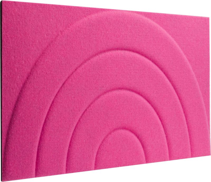 Dekorativt Decosa-panel 60 x 30 filtskive i pink, 2 stk.