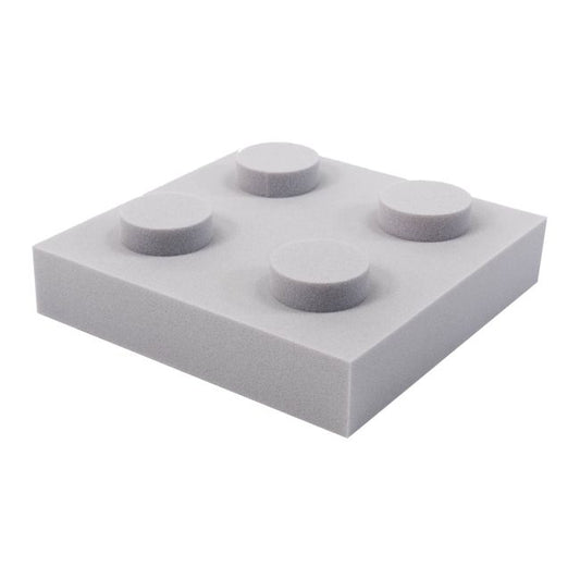 Dekorativt panel blok 250 x 250 x 70 mm hvid