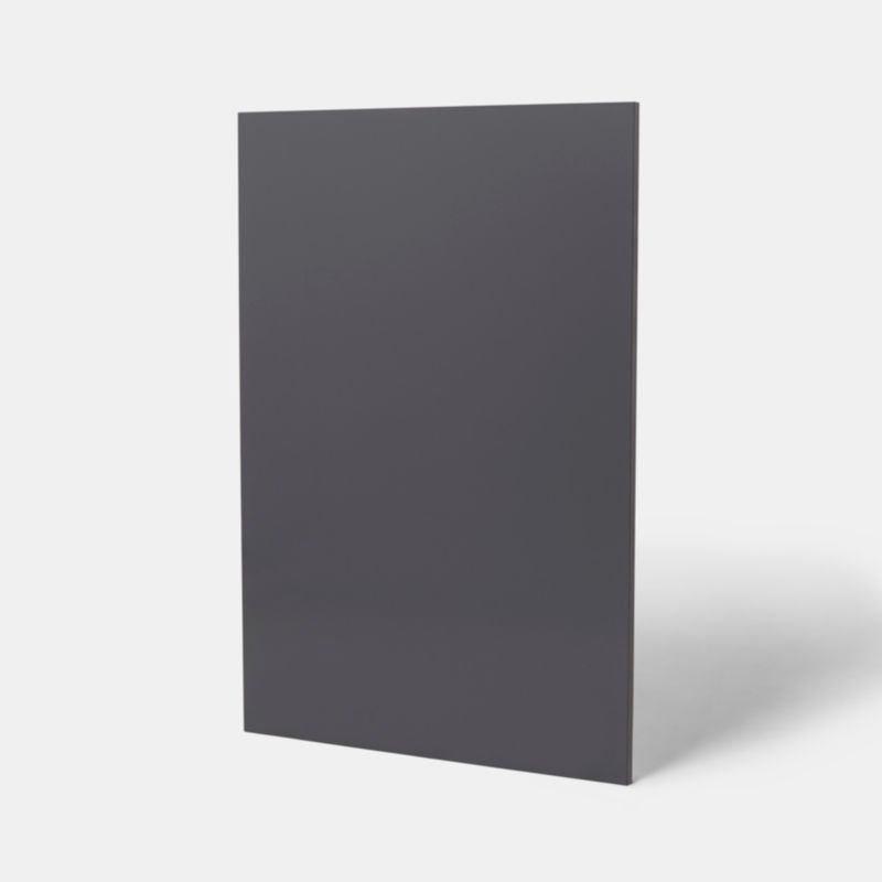 GoodHome Stevia / Garcinia bundpanel 59 x 87 cm i antracit med blank finish