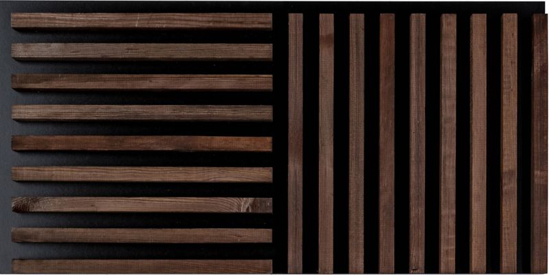Træpanel Stegu Linea Dark mørk eg 0,58 m2