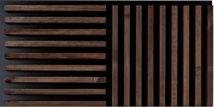 Træpanel Stegu Linea Dark mørk eg 0,58 m2