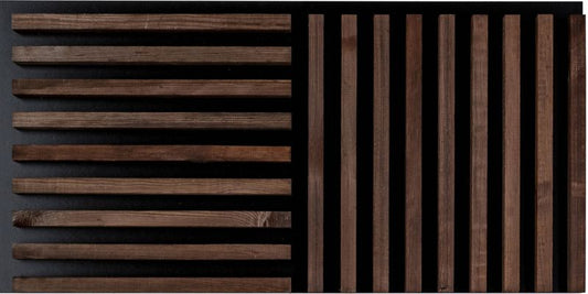 Træpanel Stegu Linea Dark mørk eg 0,58 m2