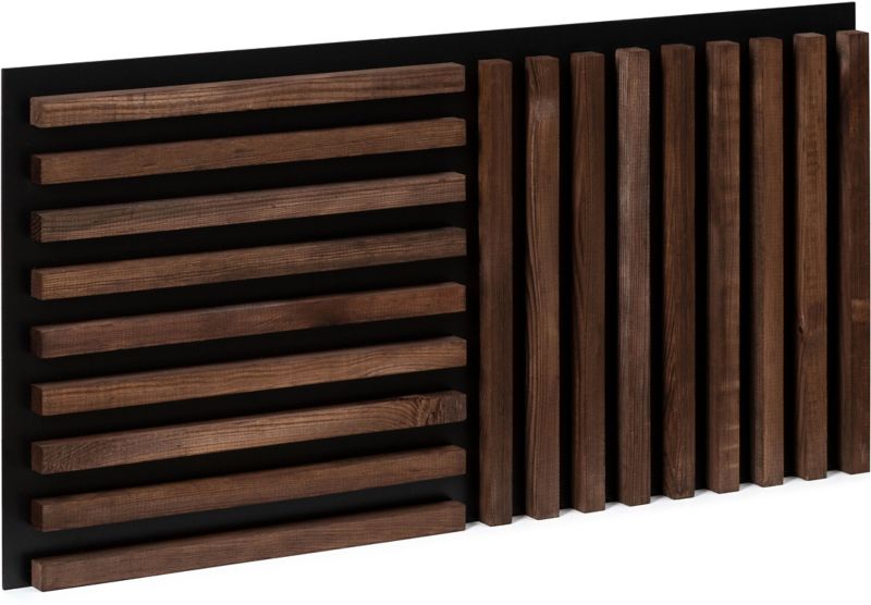 Træpanel Stegu Linea Dark mørk eg 0,58 m2