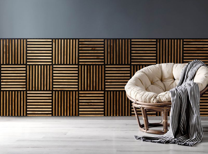 Stegu Linea Light træpanel i lys eg 0,58 m²