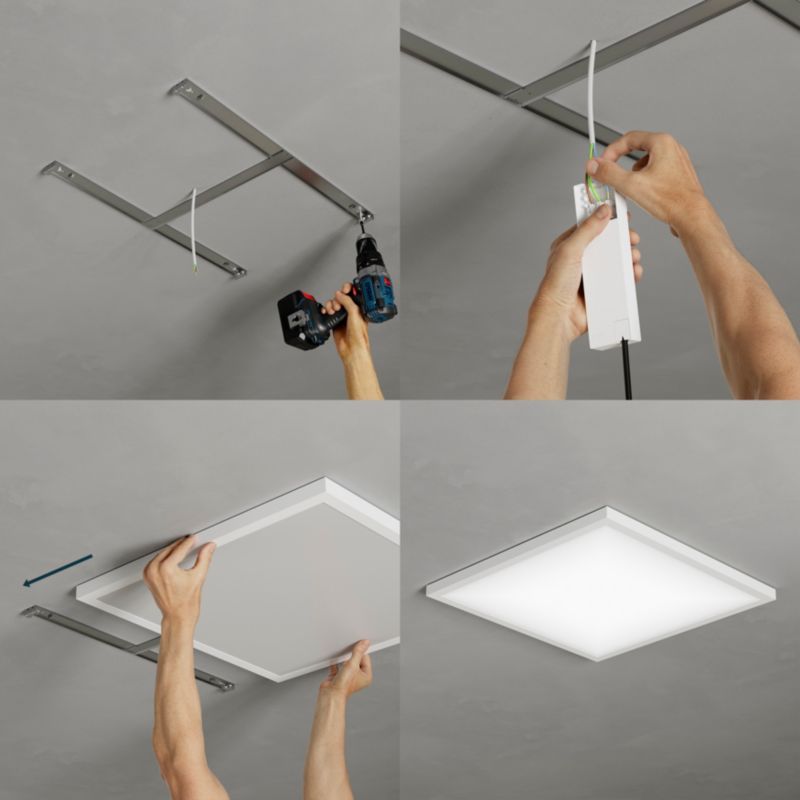 LED Panel Wundt CCT 5000 lm 60x60 cm Hvid Dæmpbar