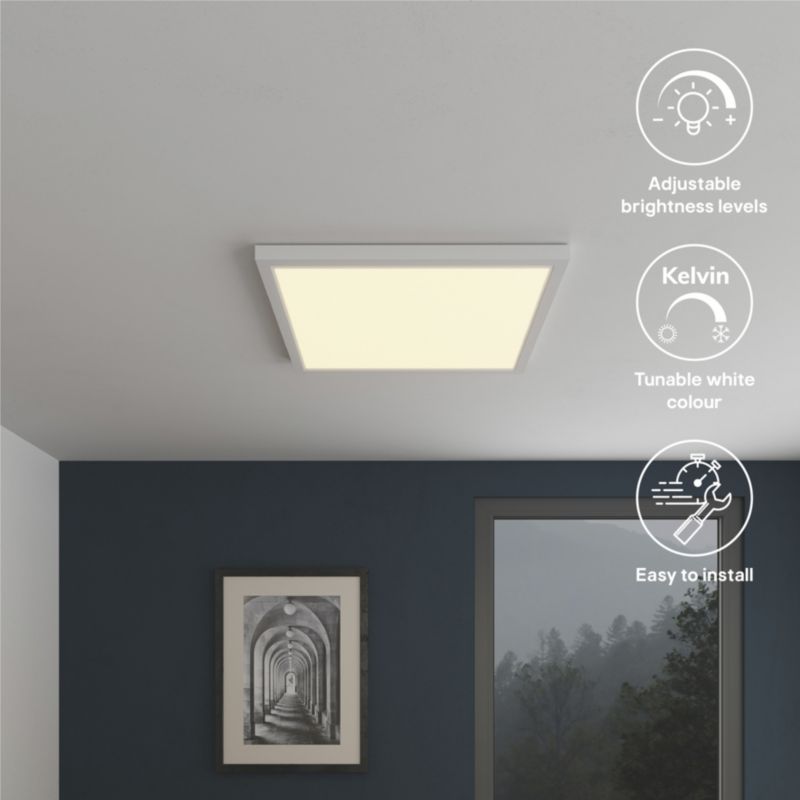 LED Panel Wundt CCT 5000 lm 60x60 cm Hvid Dæmpbar