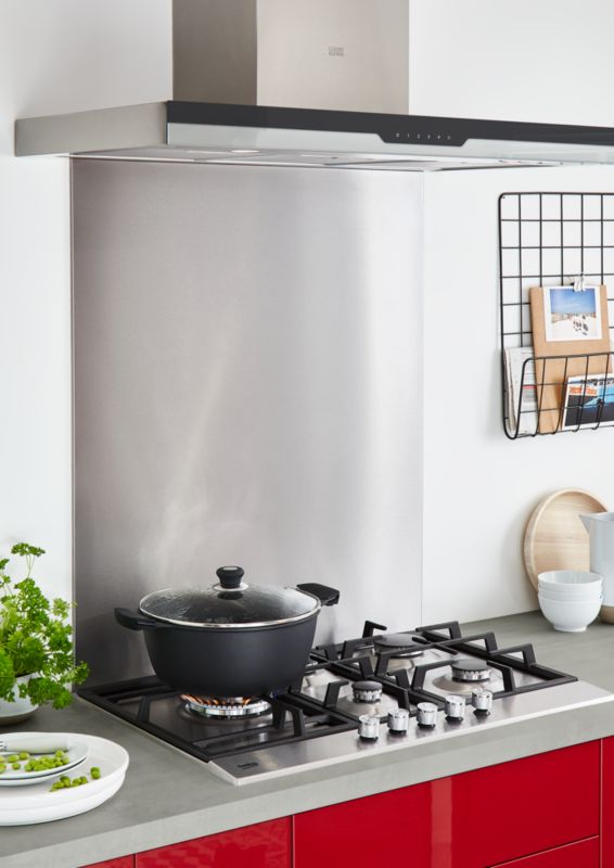 GoodHome Kasei køkkenpanel 60 cm stål