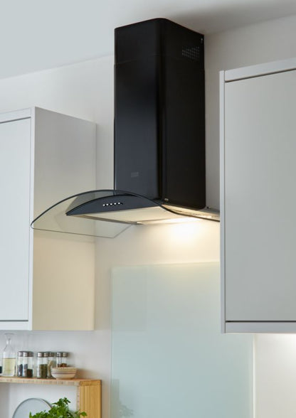 GoodHome Nashi køkkenpanel i glas 60 cm hvid