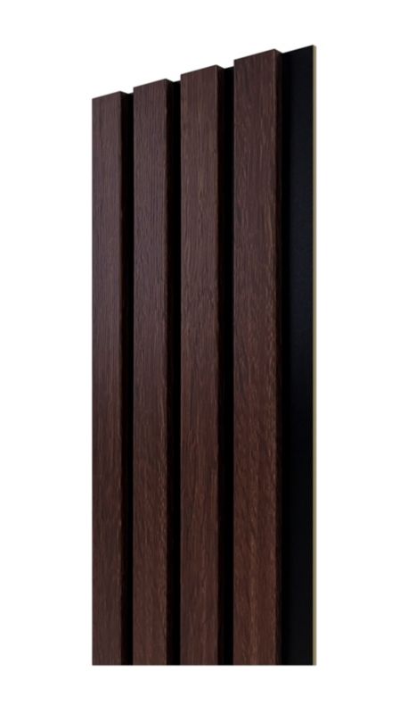 4-element lamelpanel i valnød