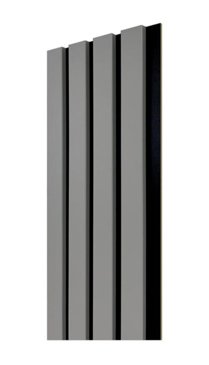 4-element lamelpanel i grå