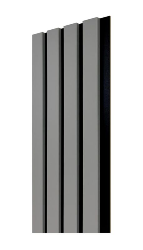 4-element lamelpanel i grå