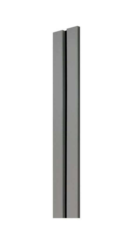 4-element lamelpanel i grå