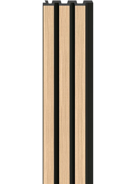 Vægpanel Linerio M-Line 265x12,2 cm Sort Brun