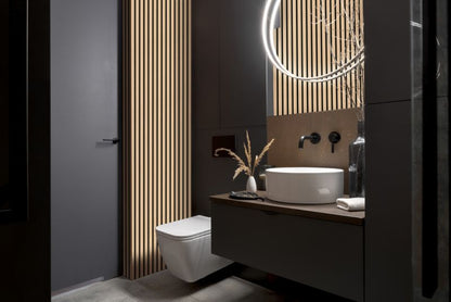 Vægpanel Linerio M-Line 265x12,2 cm Sort Brun