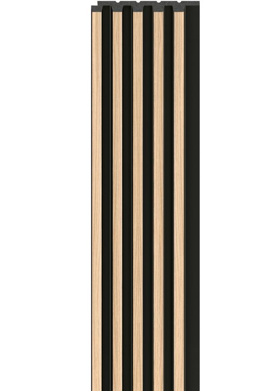 Vægpanel Linerio S-line 265x12,2 cm Sort/Brun