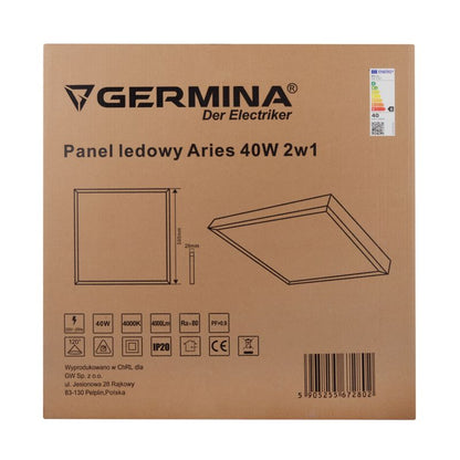 LED-panel Germina 40W til bordmontage 60x60 cm, 1 stk.