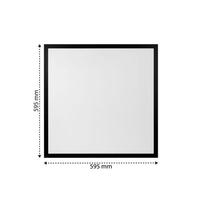 LED-panel XUDO 595x595 mm 28W 4500K neutralhvid sort 1 stk.