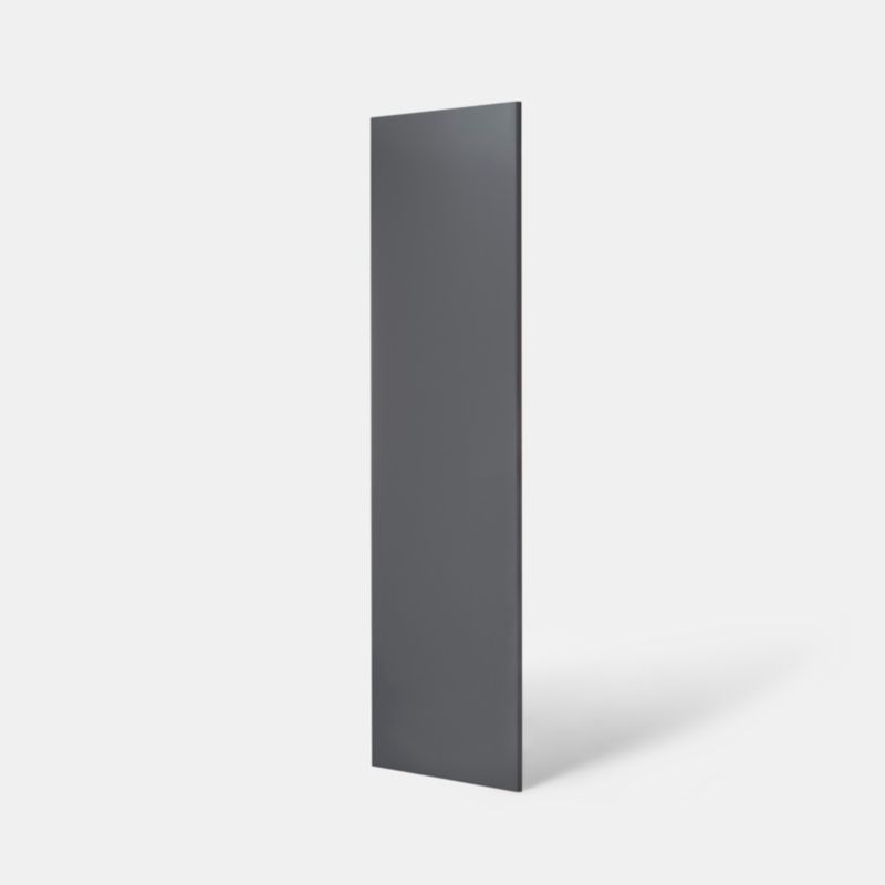 Maskeringspanel til søjleskab GoodHome Stevia / Garcinia 61 x 240 cm antracit højglans