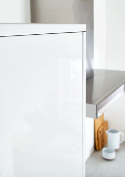 GoodHome Stevia / Garcinia bundpanel 61 x 90 cm hvid højglans