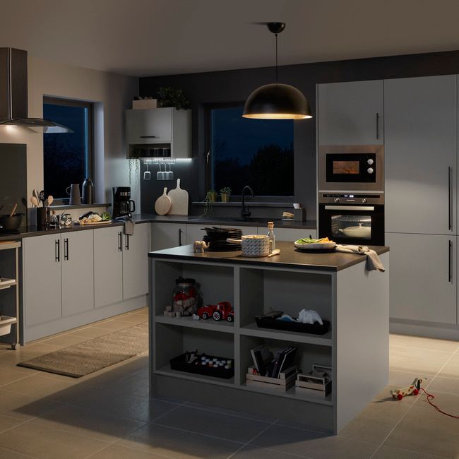 GoodHome Balsamita skjulepanel 96 x 36 cm mat-grå