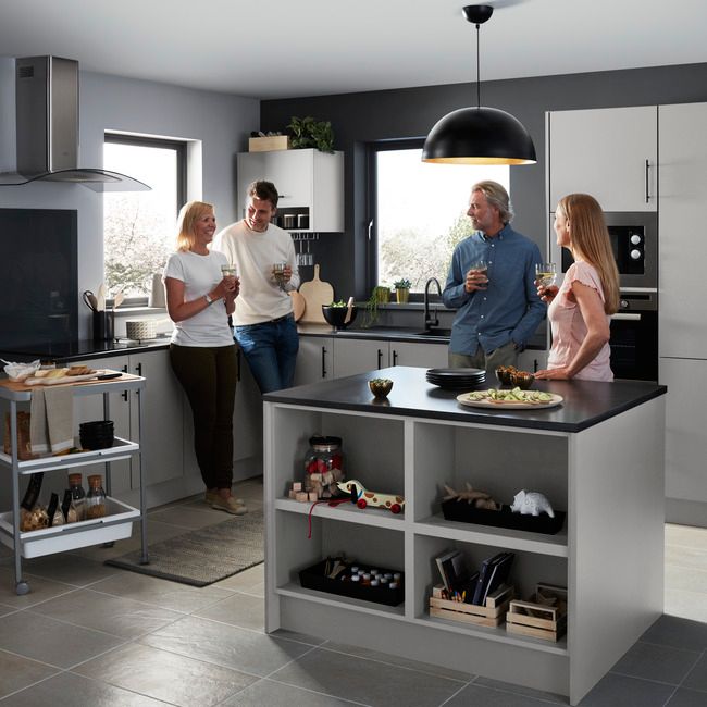 GoodHome Balsamita skjulepanel 96 x 36 cm mat-grå