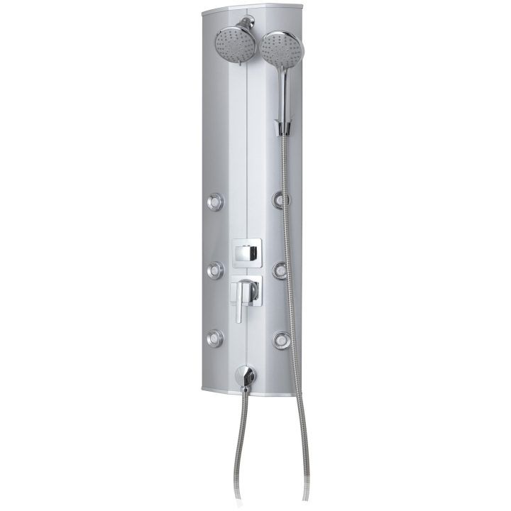 Panel Natryskowy Satynowy 101 x 26,5 x 19 cm 3 Tryby Hydromasaż | 5906365580810