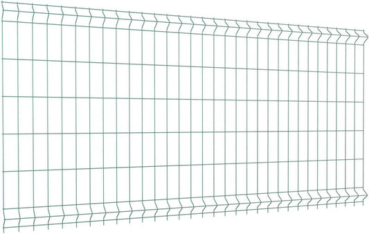 Panelhegn 123 x 250 cm med 8 x 20 cm masker, 3,1 mm tråd, grøn