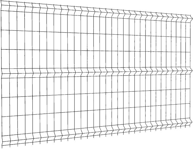 Panelhegn 153 x 250 cm med maskestørrelse 8 x 20 cm og tråddiameter 3,1 mm i antracit