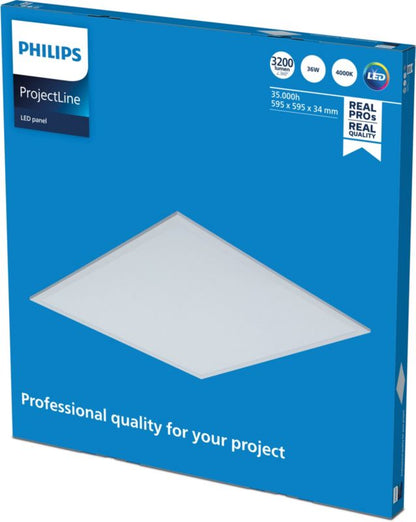 LED Panel Projectline 60x60 cm 3200 lm 4000 K Hvid