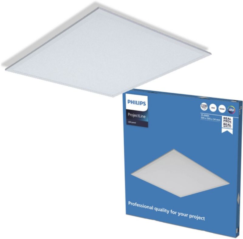 LED Panel Projectline 60x60 cm 3200 lm 4000 K Hvid
