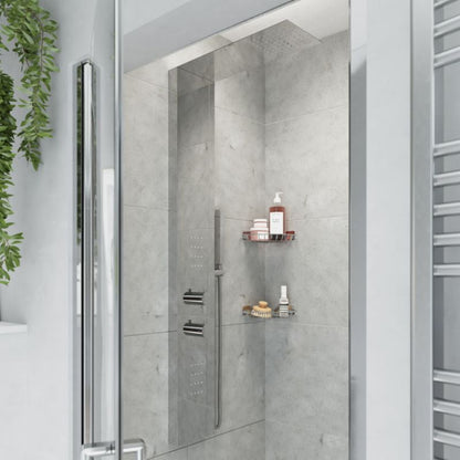 GoodHome Abala 1-funktions brusepanel i krom