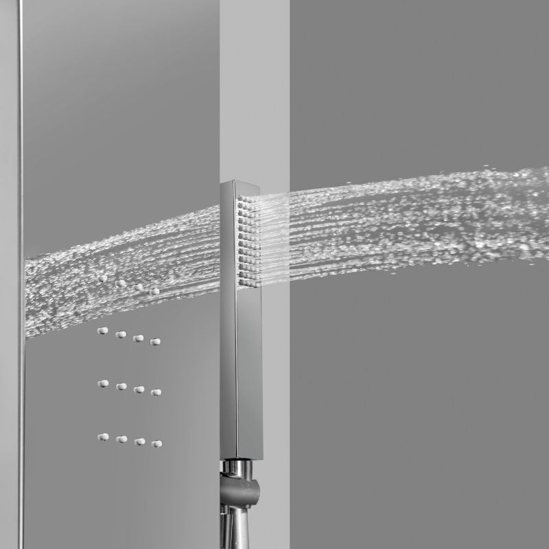 GoodHome Abala 1-funktions brusepanel i krom