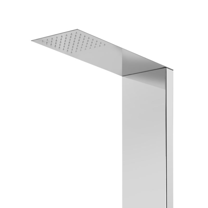 GoodHome Abala 1-funktions brusepanel i krom