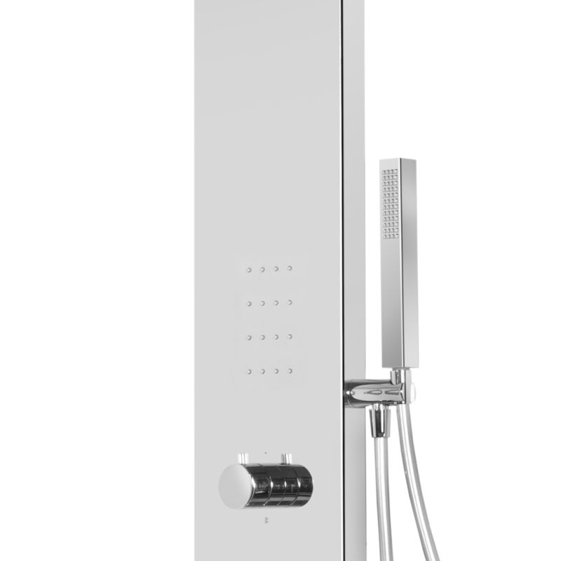 GoodHome Abala 1-funktions brusepanel i krom