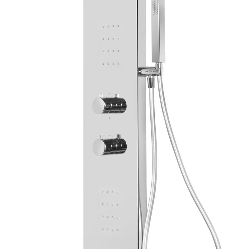 GoodHome Abala 1-funktions brusepanel i krom