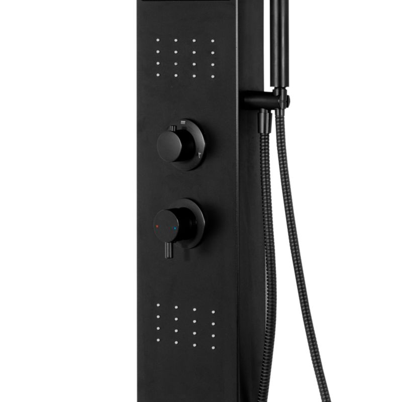 GoodHome Layra 1-funktions mat-sort brusepanel