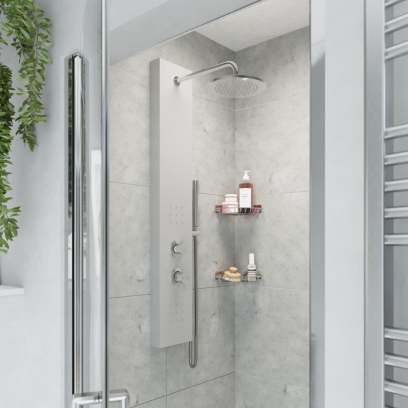 GoodHome Tanvia 1-funktions gråt brusepanel