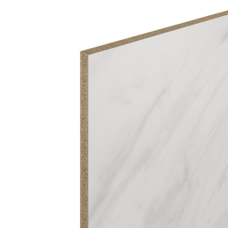 GoodHome Algiata laminatbordpladepanel 0,8 x 60 x 300 cm hvid marmor