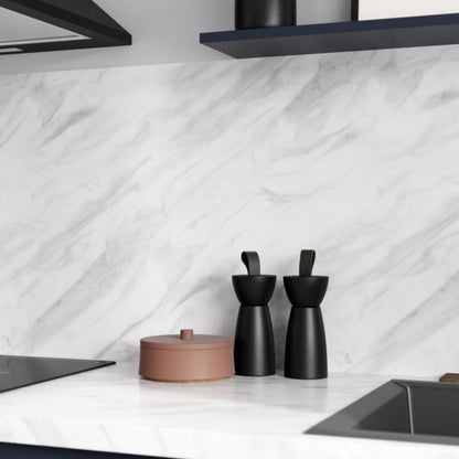 GoodHome Algiata laminatbordpladepanel 0,8 x 60 x 300 cm hvid marmor