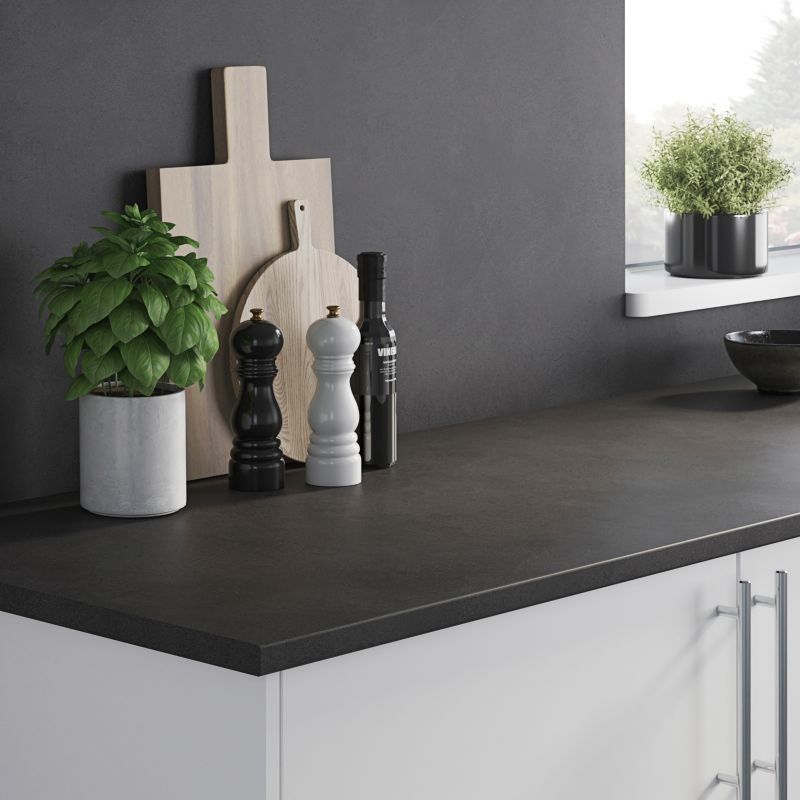 GoodHome Algiata laminatbordpladepanel 0,8 x 60 x 300 cm grå sten