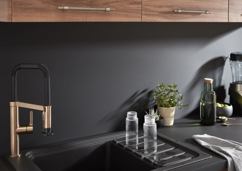 GoodHome Berberis laminatbordpladepanel 0,3 x 60 x 200 cm supermat sort/hvid